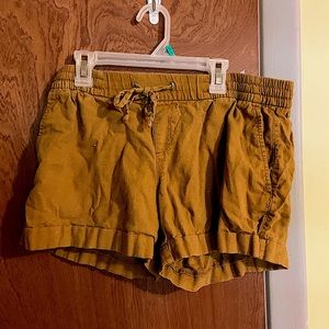 Yellow summer shorts